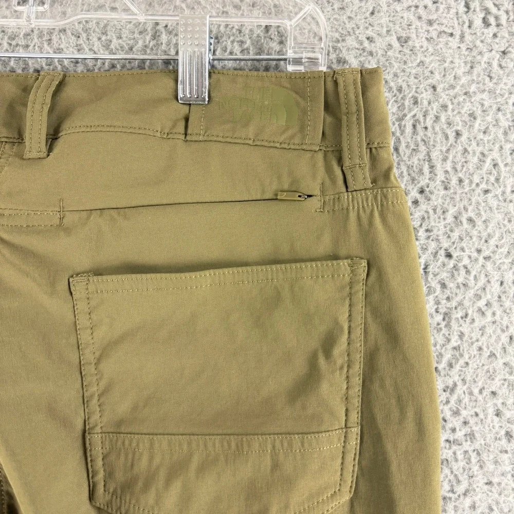 The North Face‎ Hiking Pants Mens 34 Green Nylon Stretch Straight Leg Outdoor
